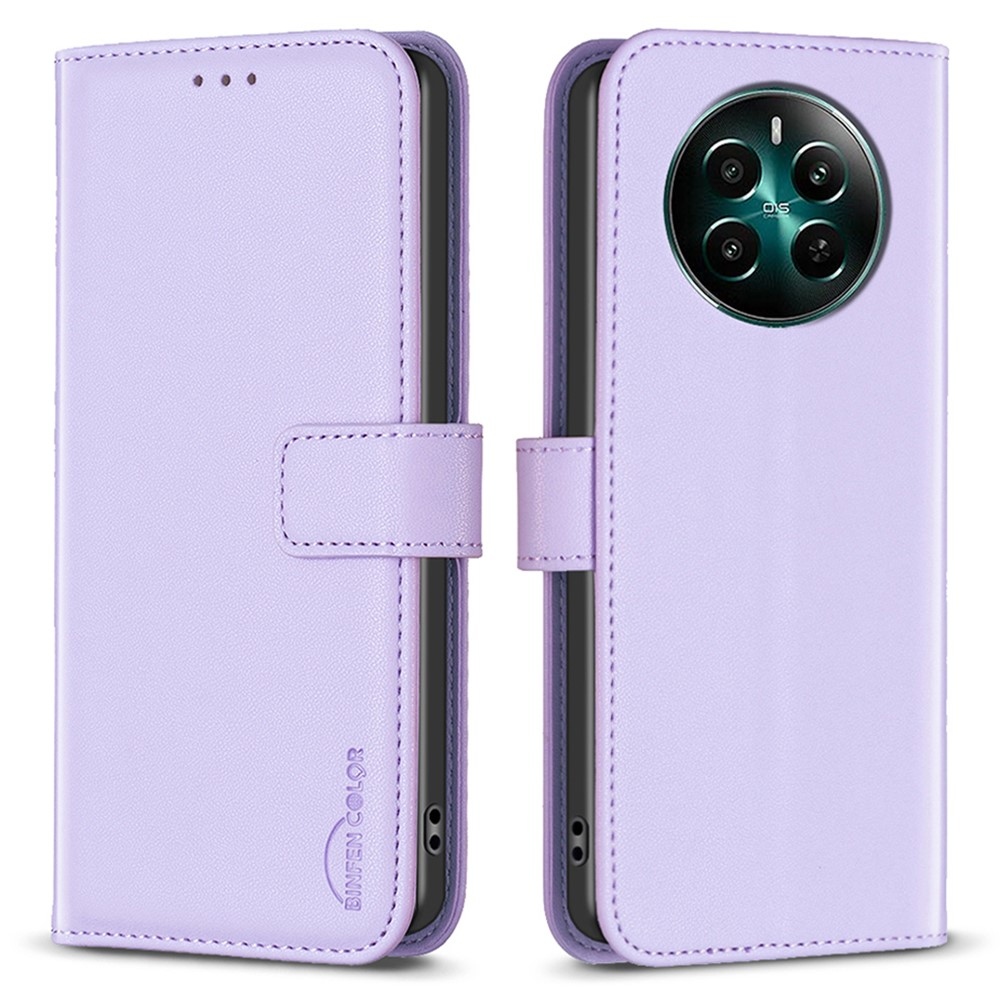 BNF könyvtáska a Realme 12+ 5G készülékhez - világos lila