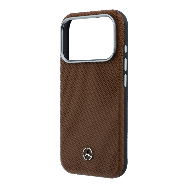 Mercedes PU bőr Semi Wrap MagSafe hátlap iPhone 17 Pro Max Camelhez