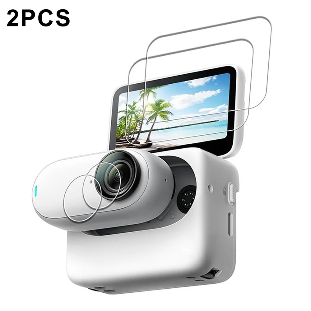 2 db edzett üveg kijelzőhöz és lencséhez Insta360 GO 3S készülékhez