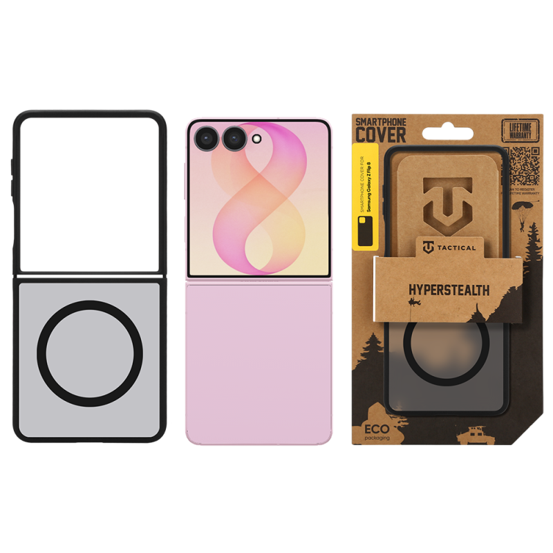 Tactical MagForce Hyperstealth tok a Samsung Galaxy Z Flip 8-hoz, Asphalt színben