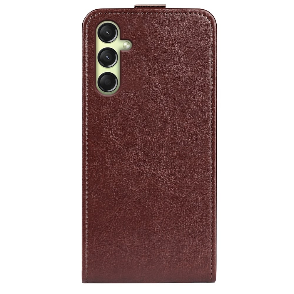 Függőleges könyvtáska Samsung Galaxy A16 4G/5G készülékhez - barna színben
