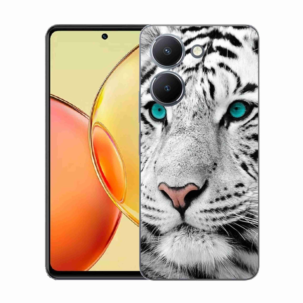 Zselés borítás mmCase a Vivo Y36-hoz - fehér tigris