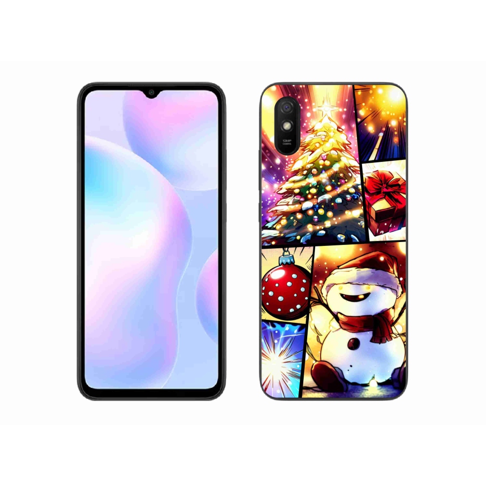 Gél borító mmCase a Xiaomi Redmi 9A számára - karácsonyi motívumok 1