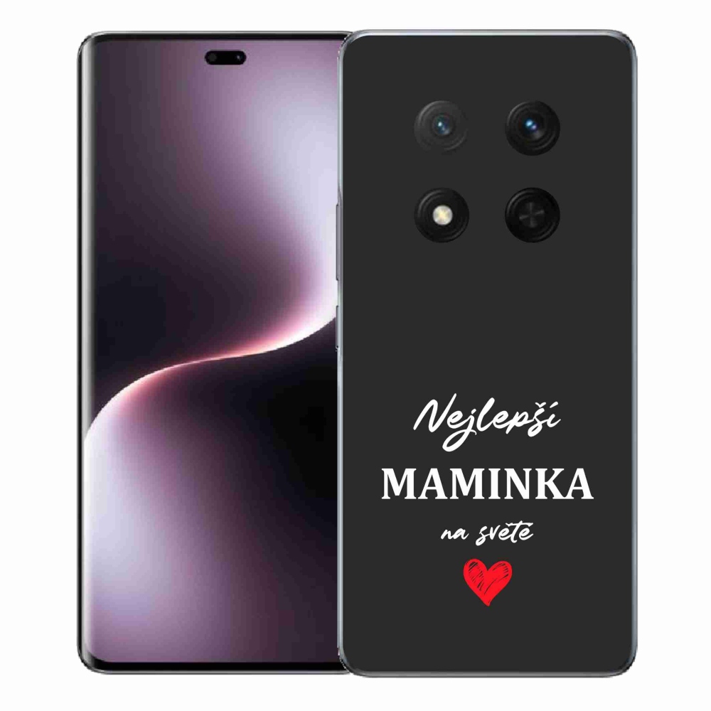 Gél borító mmCase a Honor Magic 7 Lite 5G számára - Best Mom 1 fekete háttér