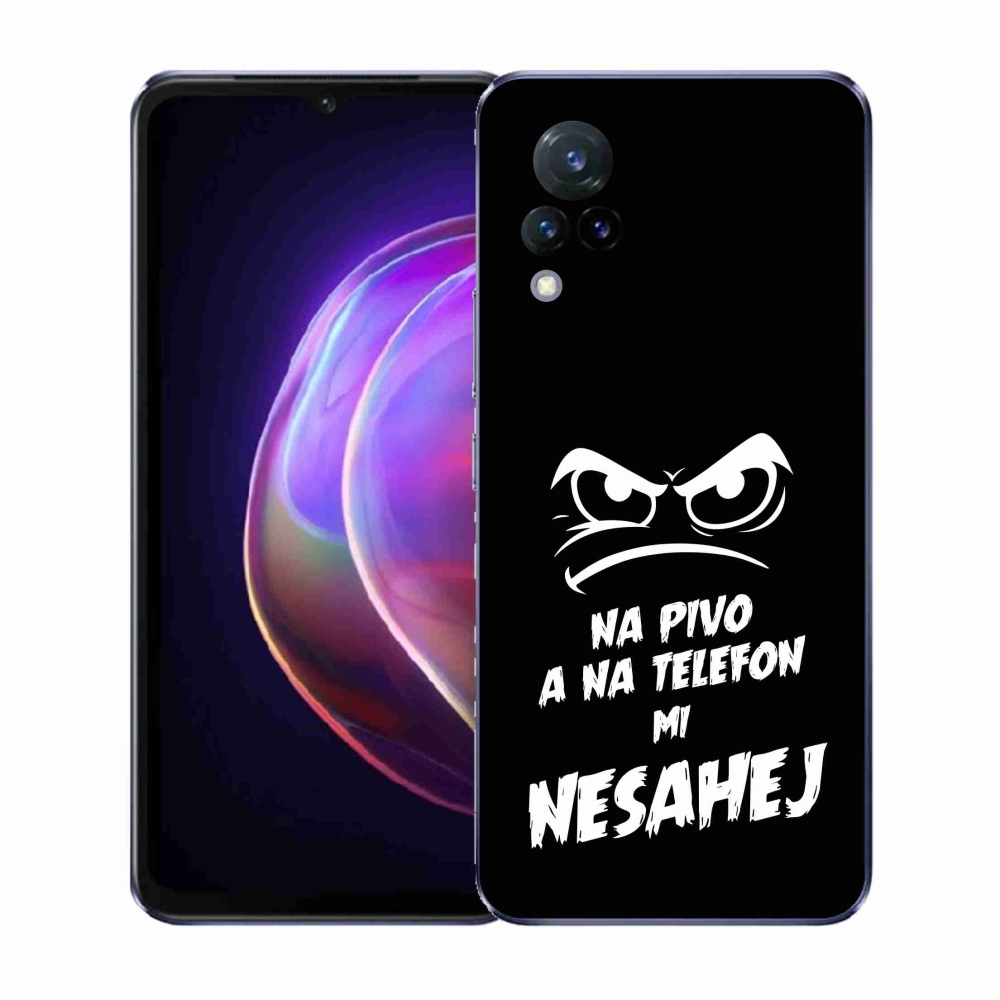 Gél borítás mmCase a Vivo V21 4G/5G - sör motívum 2 fekete háttérrel