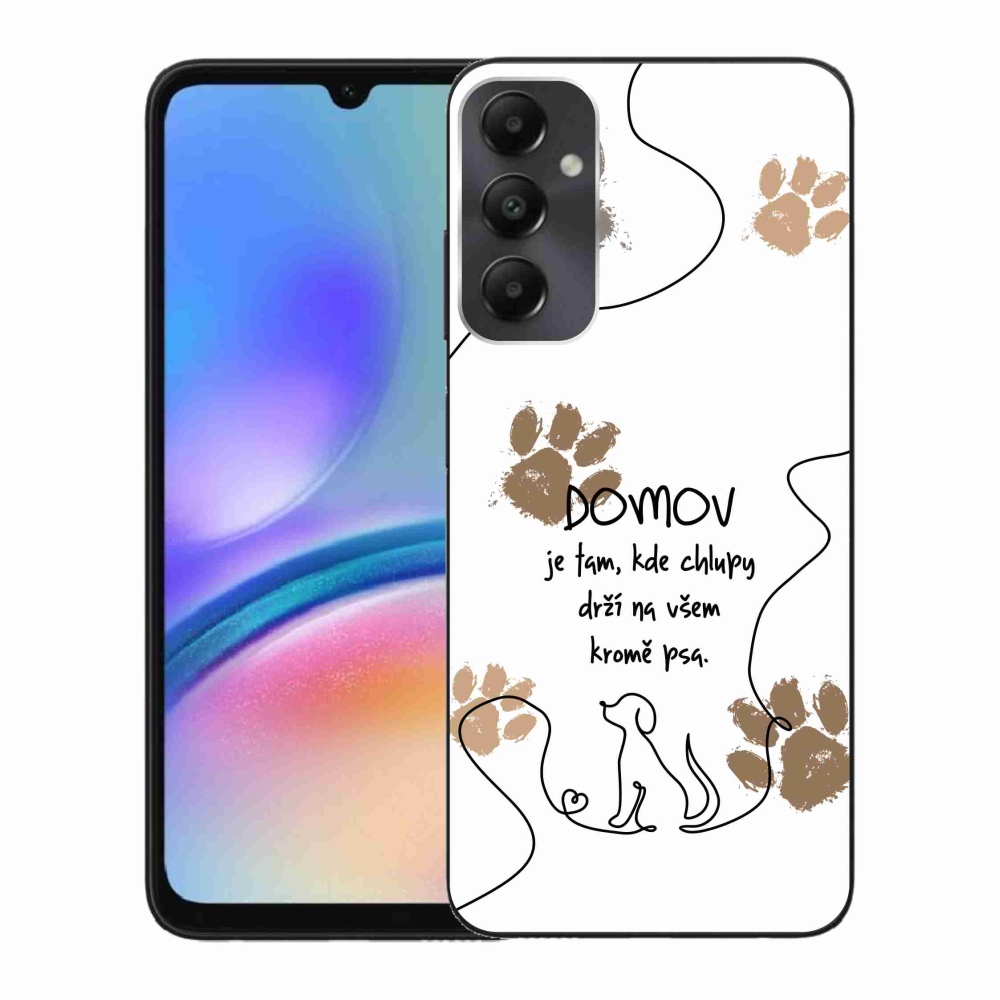 Gél borító mmCase Samsung Galaxy A05s készülékhez - kutya motívum fehér háttérrel