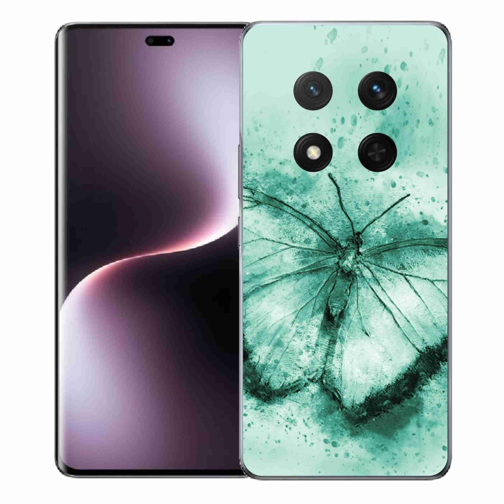 Gél borítás mmCase a Honor Magic 7 Lite 5G készülékhez - zöld pillangó