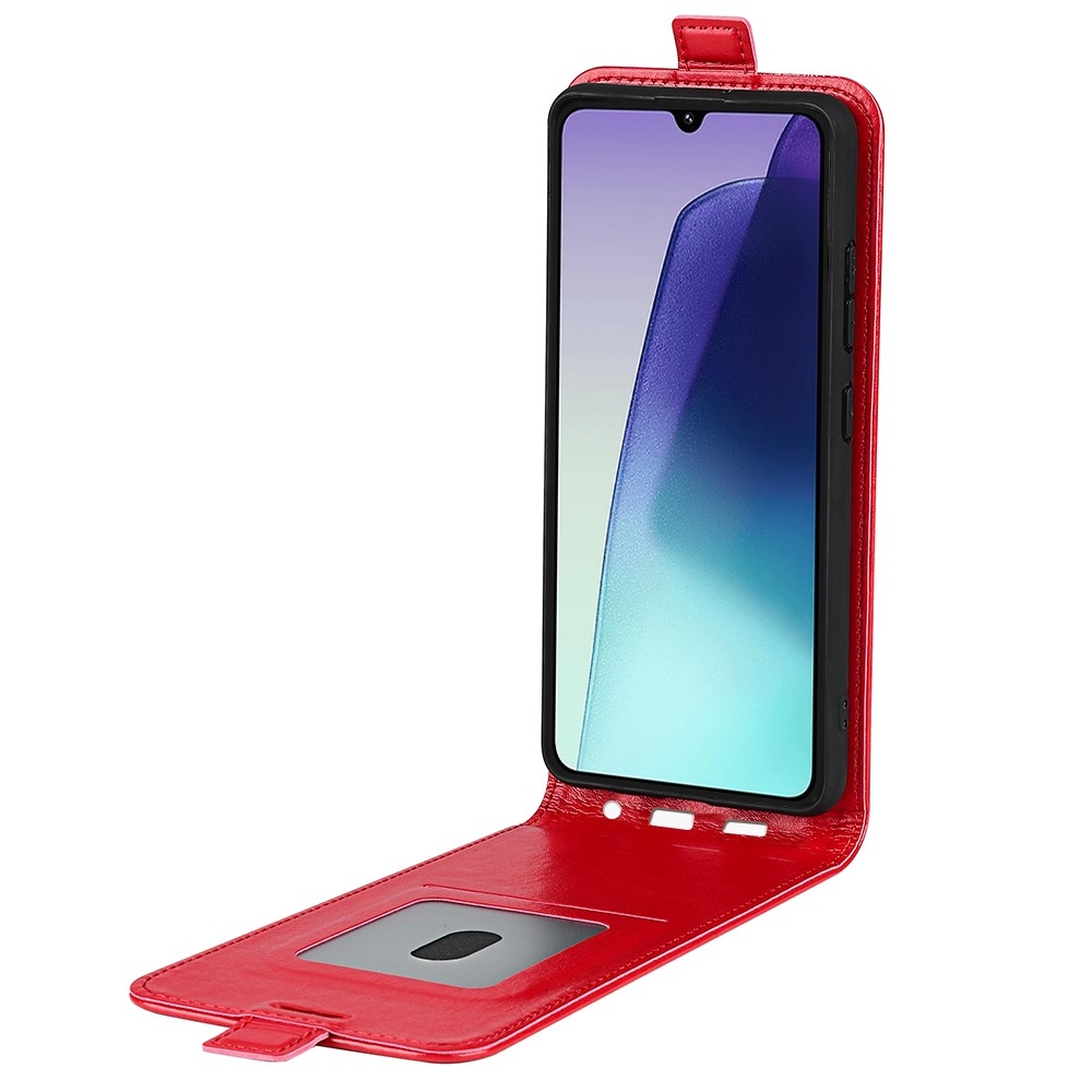 Függőleges könyvtáska Xiaomi Redmi 14C/Poco C75-hez - piros