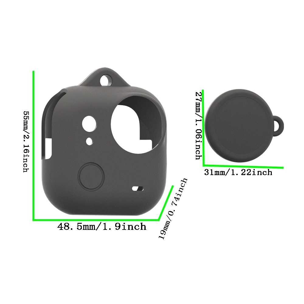 Szilikon védőtok lencsevédővel Insta360 GO Ultra készülékhez - fehér