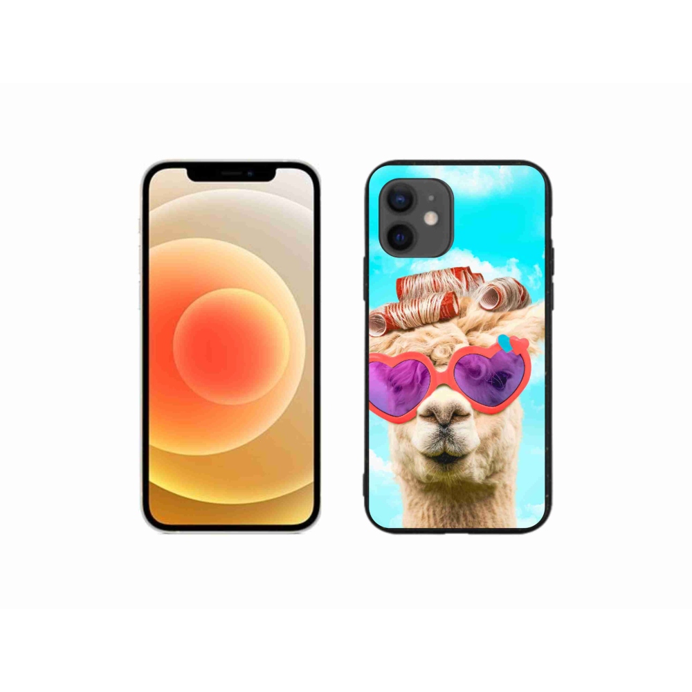 Zselés borítás mmCase iPhone 12 mini készülékhez - szemüveges láma