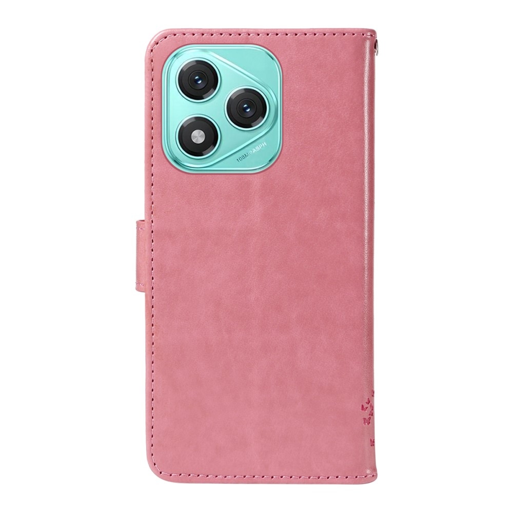 Fák könyvtáska Honor 400 Lite-hoz - rózsaszín