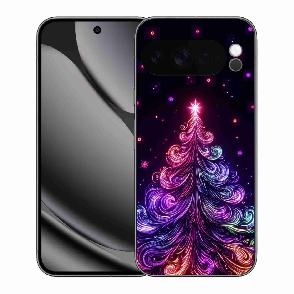 Gél borítás mmCase a Google Pixel 10 Pro XL-hez - neon karácsonyfa 1