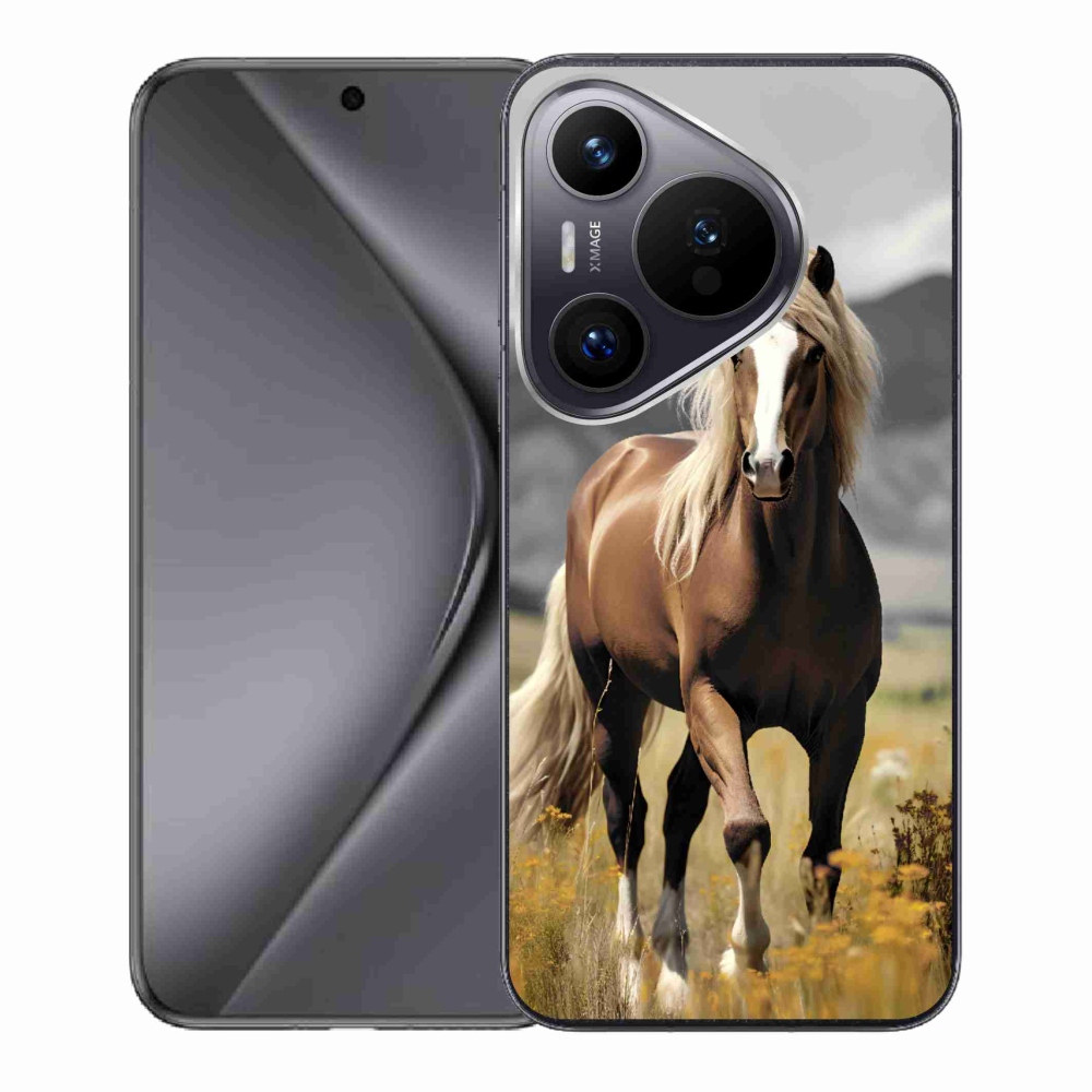 Zselés tok mmCase a Huawei Pura 70-hez - barna ló 1