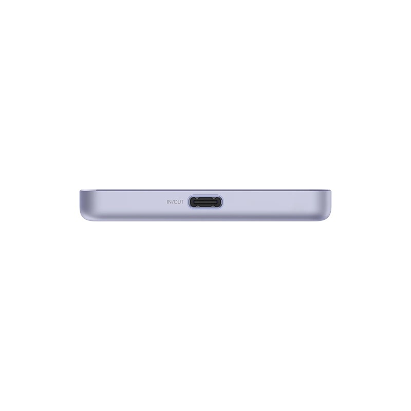 Xiaomi mágneses powerbank, Super Slim, 22,5 W, 5000 mAh, lila