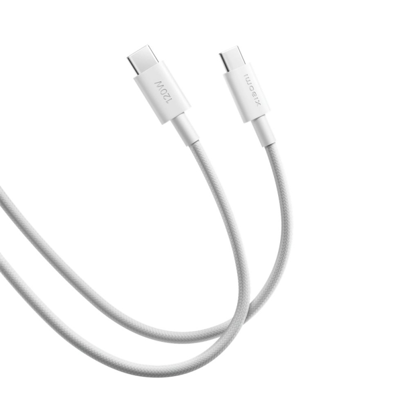 Xiaomi eredeti USB-C/USB-C adatkábel 6A 2m fehér