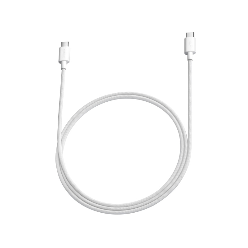 Xiaomi eredeti USB-C/USB-C fonott adatkábel, 3 A, 1 m, fehér