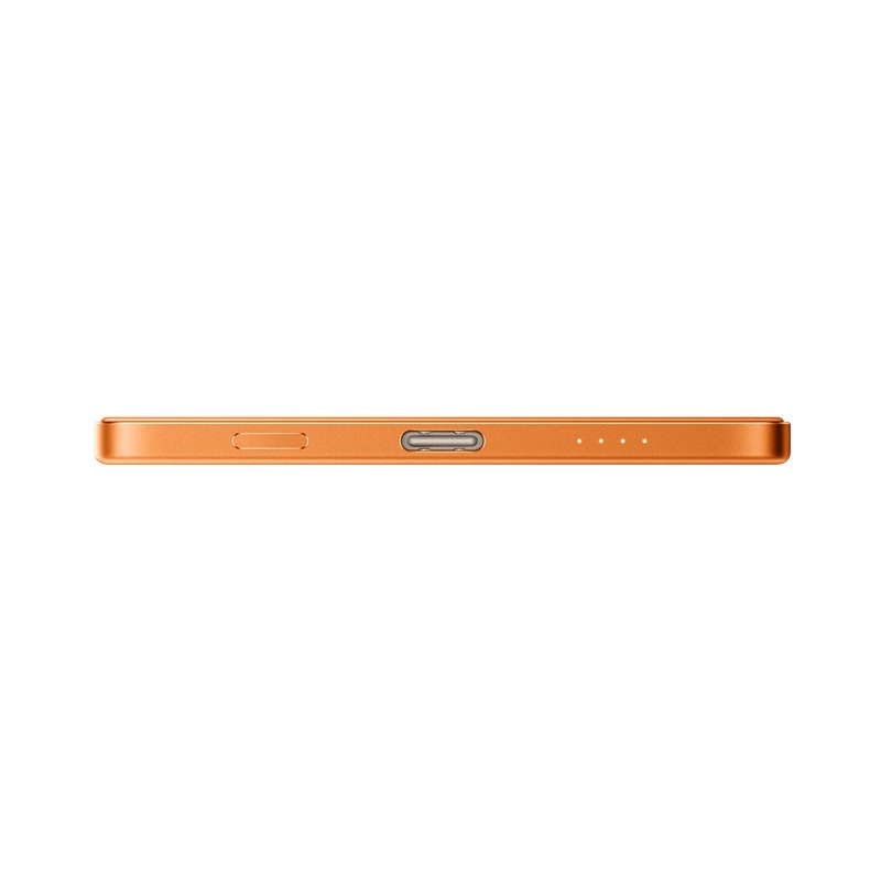 Xiaomi UltraThin mágneses powerbank 5000 mAh, 15 W, narancssárga