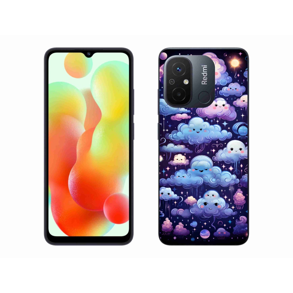 Gél borítás mmCase a Xiaomi Redmi 12C-hez - felhők