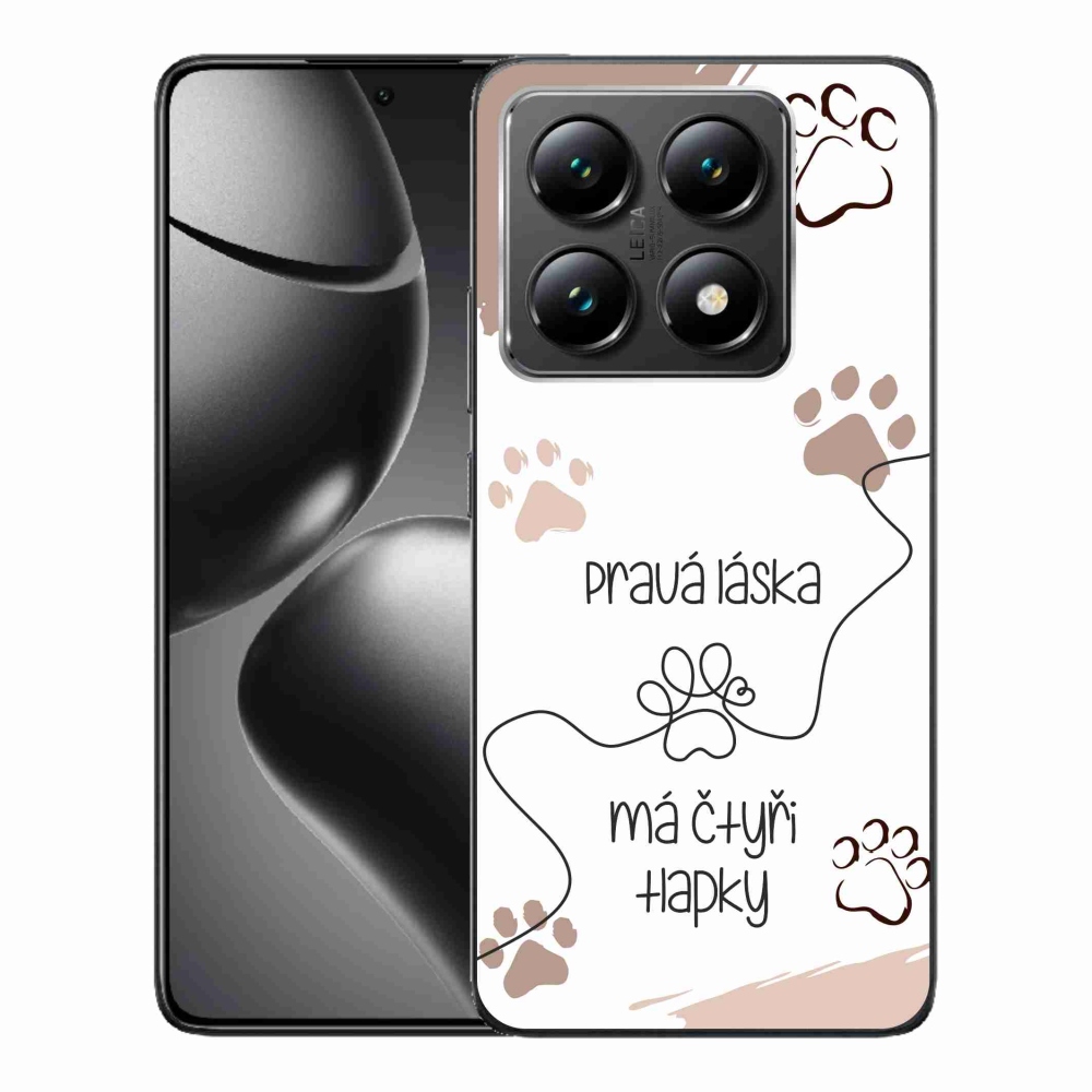 Gél borítás mmCase a Xiaomi 14T-hez - kutya motívum 1 fehér háttér