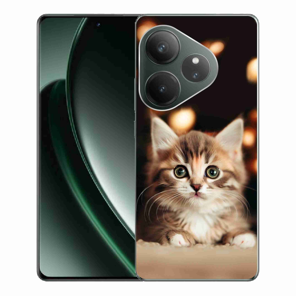 Gél borítás mmCase a Realme GT 6 5G/GT 6T 5G számára - aranyos cica 2