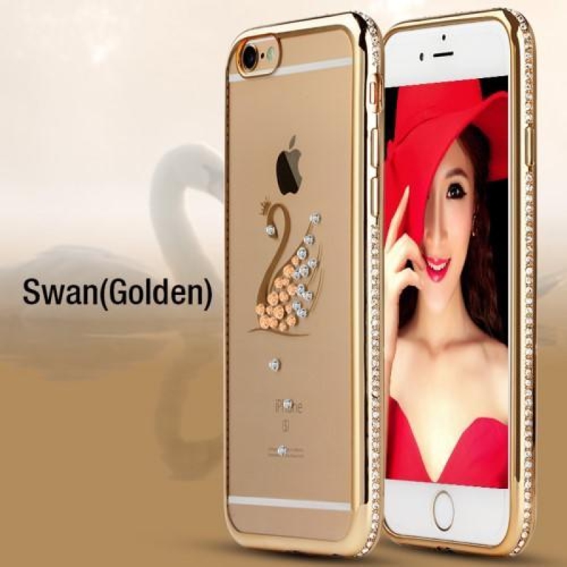 Xin zselés tok iPhone 6s Plus és 6 Plus készülékhez - arany hattyú