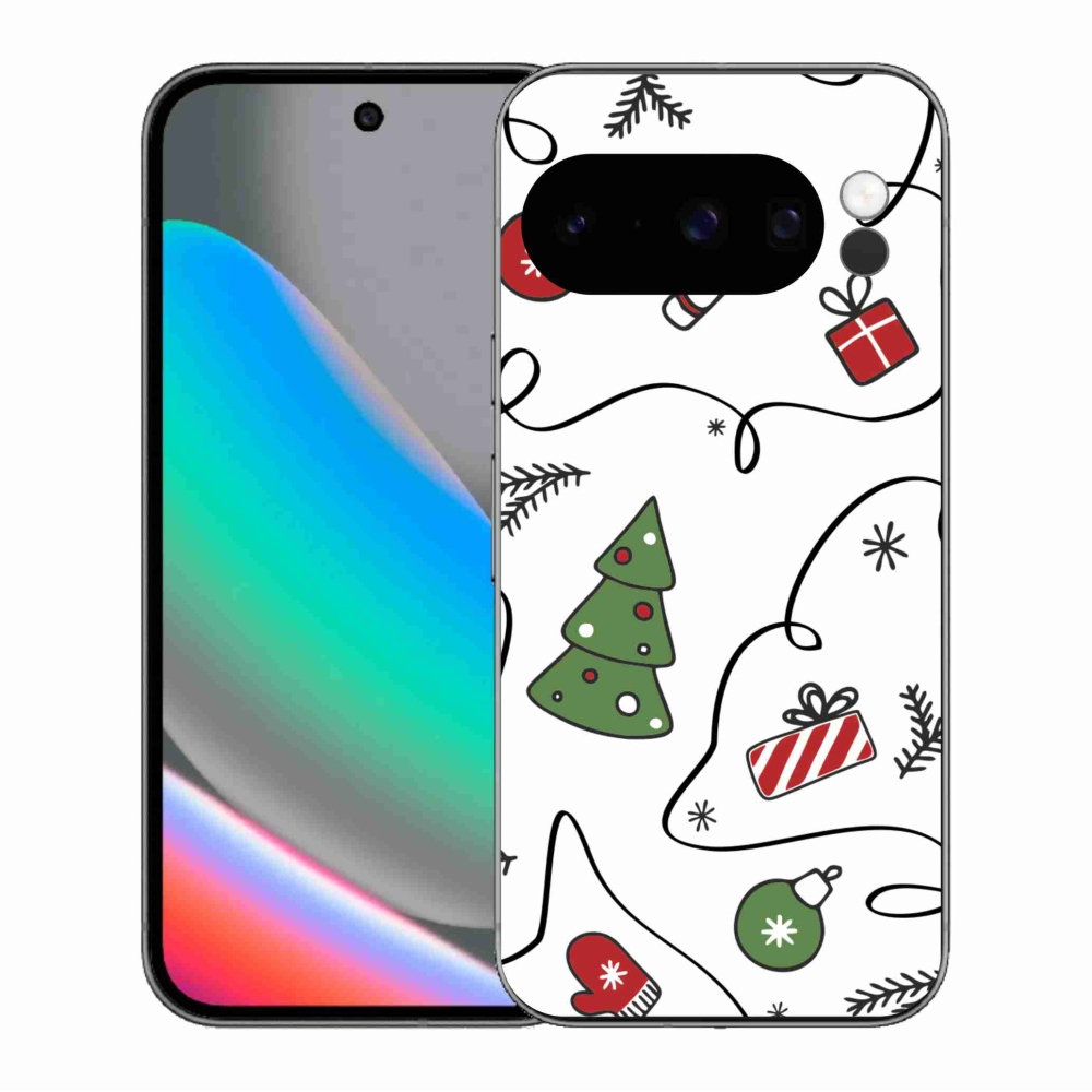 Gél borító mmCase a Google Pixel 10 Pro számára - karácsonyi motívumok