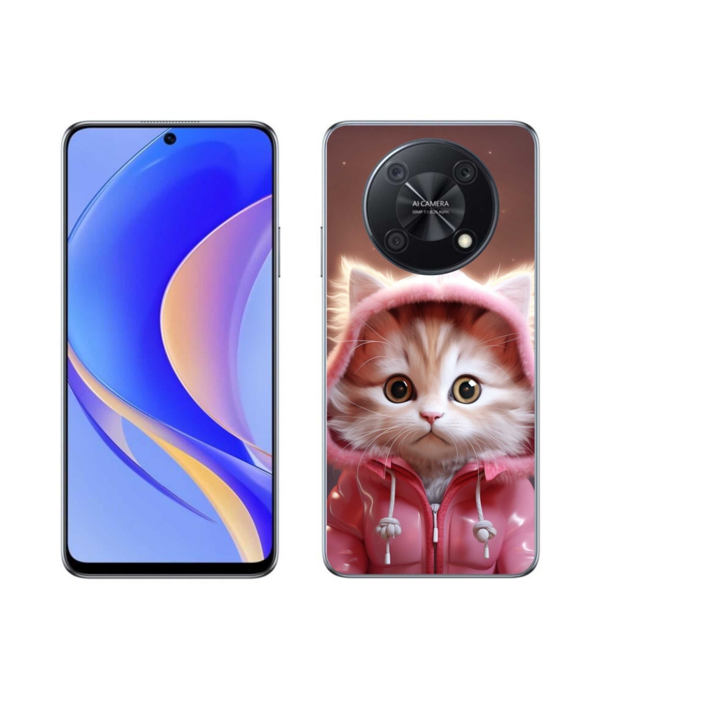 Gél borító mmCase a Huawei Nova Y90 készülékhez - aranyos cica 3