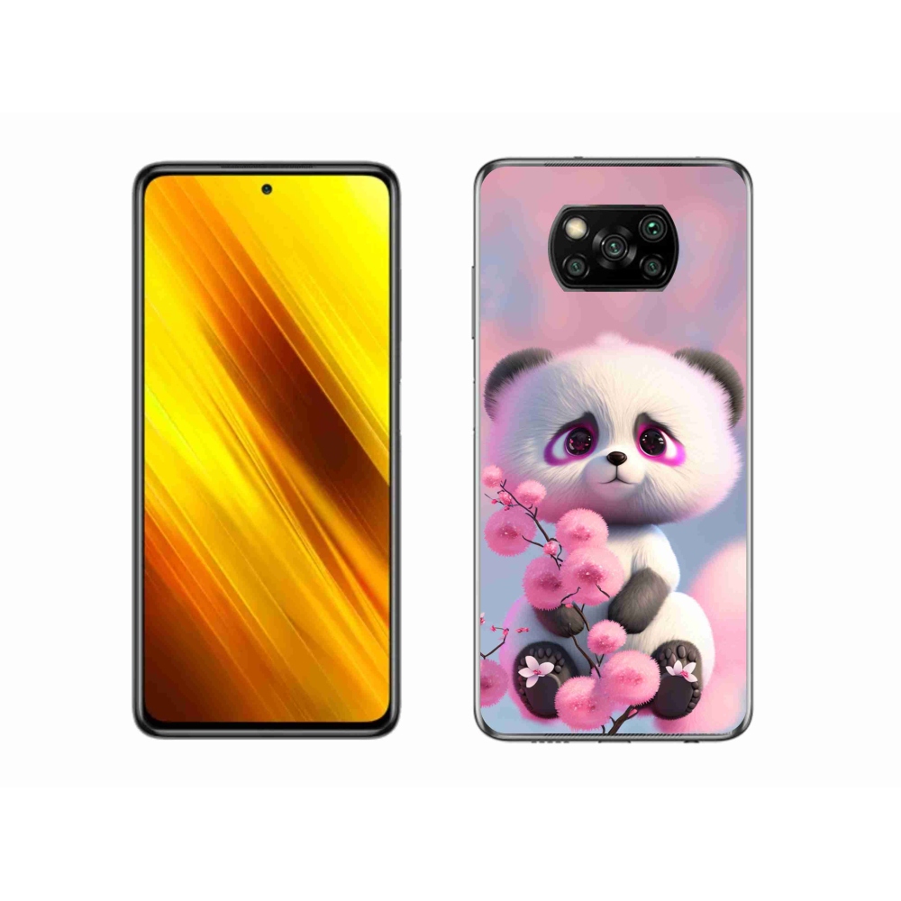 Gél borító mmCase a Xiaomi Poco X3-hoz - aranyos panda 1