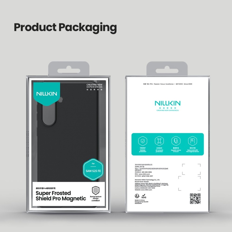 Nillkin Super Frosted PRO mágneses hátlap Samsung Galaxy S25 FE fekete