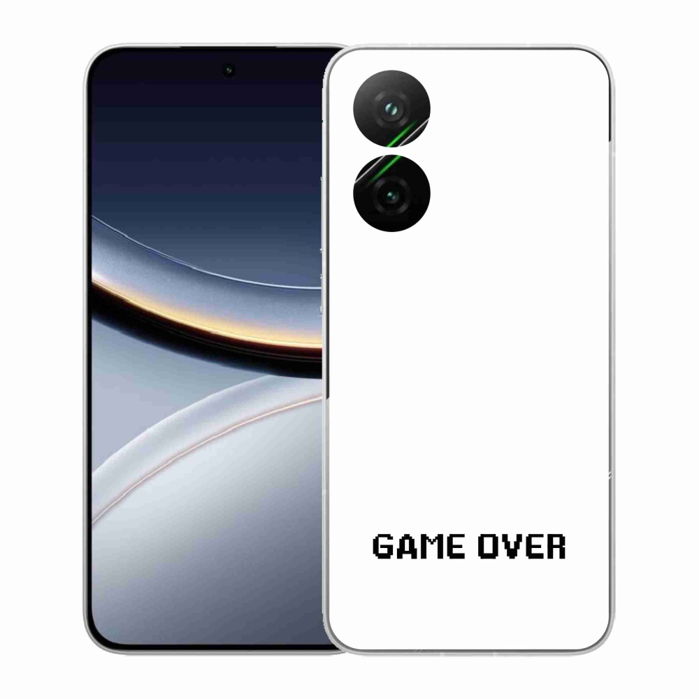 Gél borító mmCase a Xiaomi Poco F7 5G-hez - játék fehér háttérrel