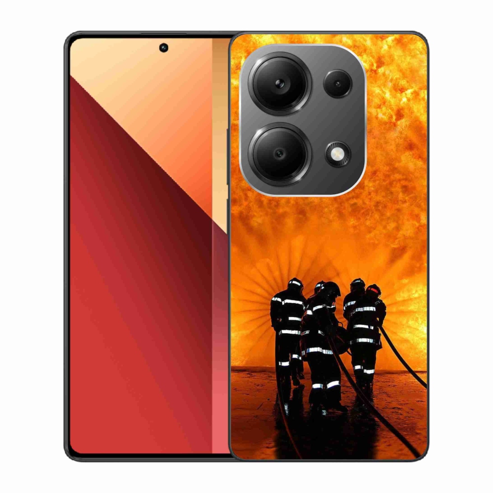 Gél borítás mmCase a Xiaomi Redmi Note 13 Pro 4G/Poco M6 Pro - tűz