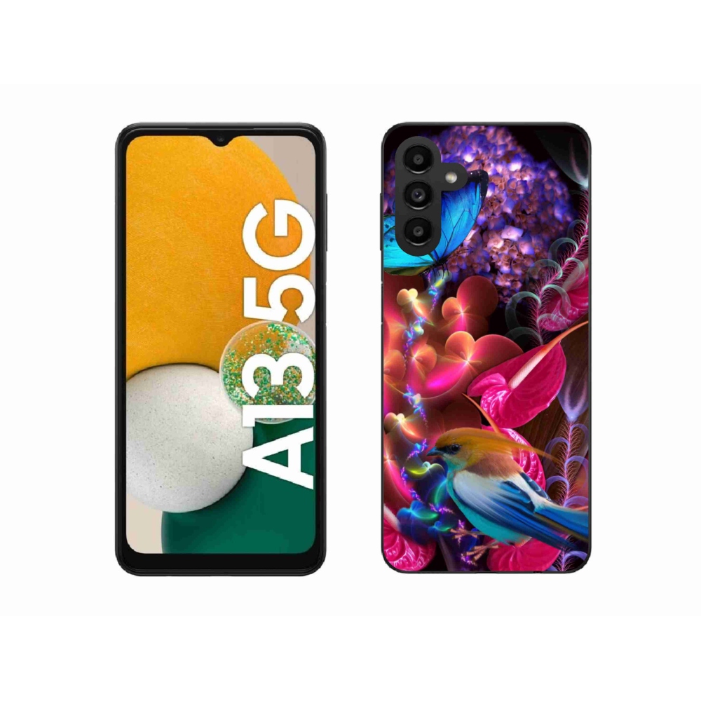 Gél borítás mmCase Samsung Galaxy A13 5G - színes virágokhoz