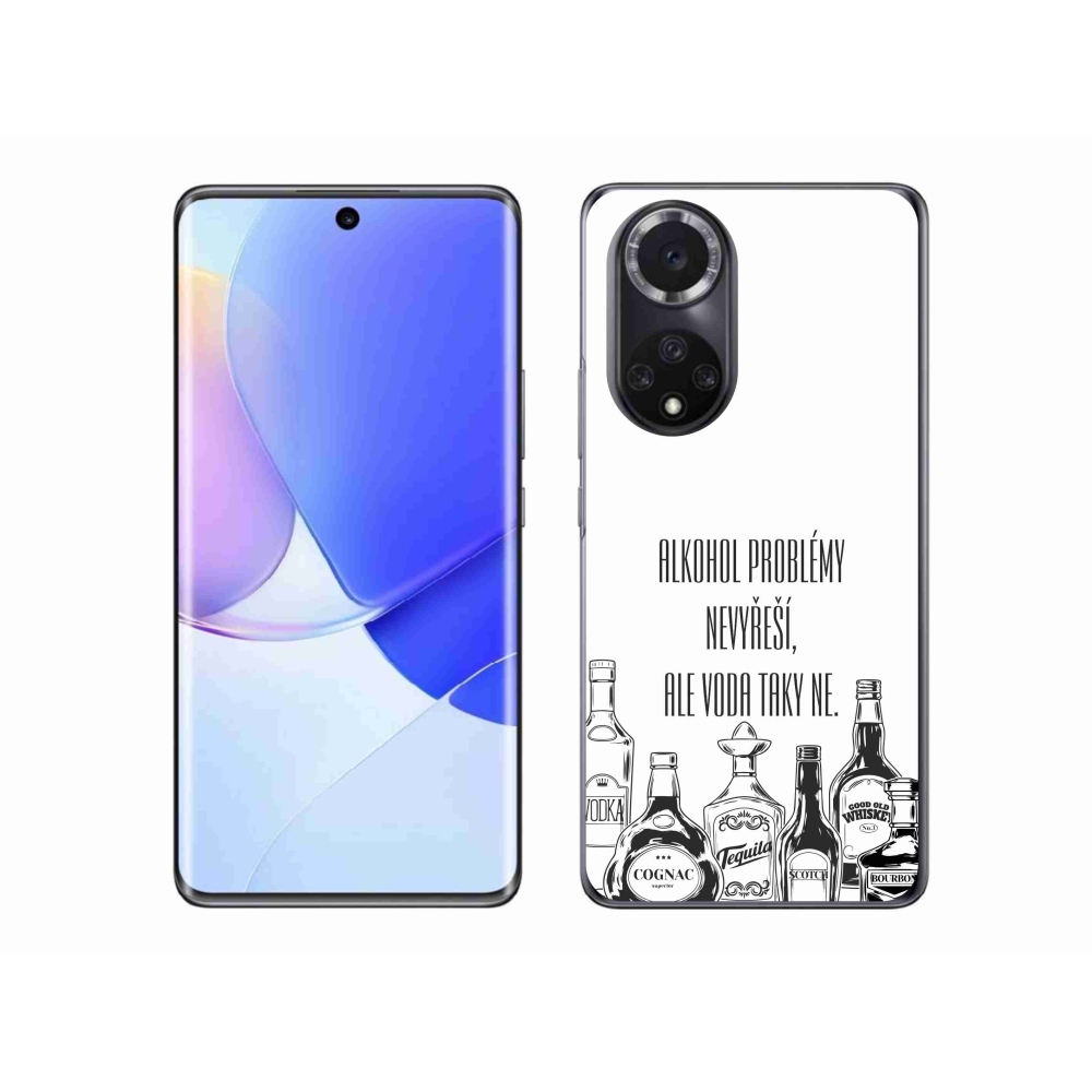 Gél borító mmCase a Huawei Nova 9-hez - vicces szöveg fehér háttérrel