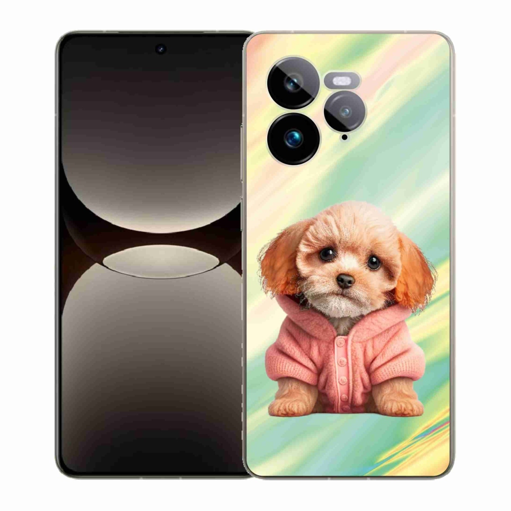 Gél borítás mmCase a Realme GT 7 Pro 5G számára - pulóveres kiskutya