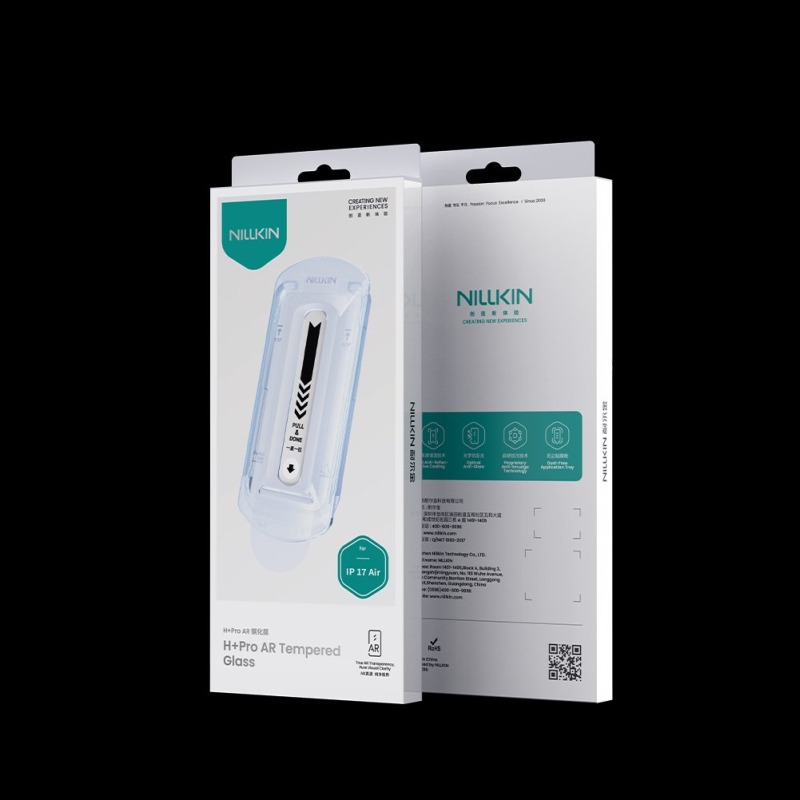 Nillkin Edzett üveg 0.2mm H+ PRO 2.5D Apple iPhone Air készülékhez (applikátorral)