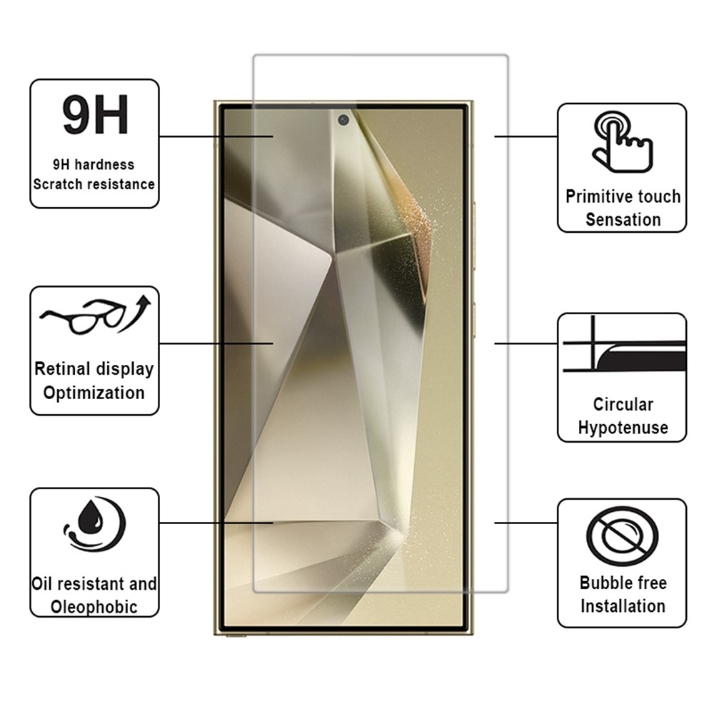 2,5D edzett üveg a Samsung Galaxy S25 Ultra készülékén