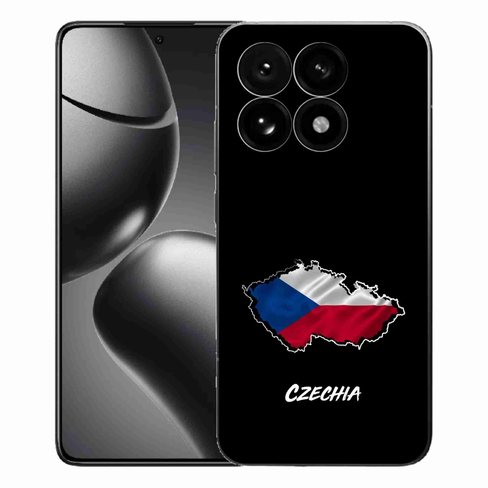 Gél borítás mmCase a Xiaomi 15T-hez - Csehország fekete háttérrel