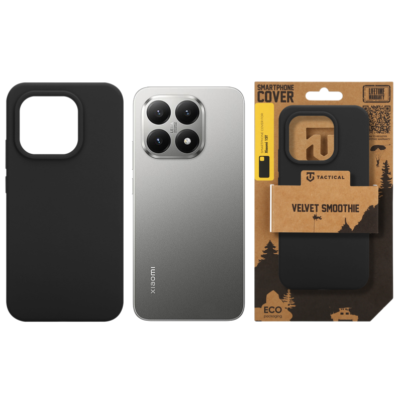 Taktikai bársony Smoothie Cover a Xiaomi 15T aszfalthoz