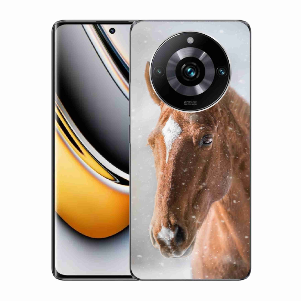 Zselés tok mmCase a Realme 11 Pro/11 Pro+ készülékhez - barna ló 2