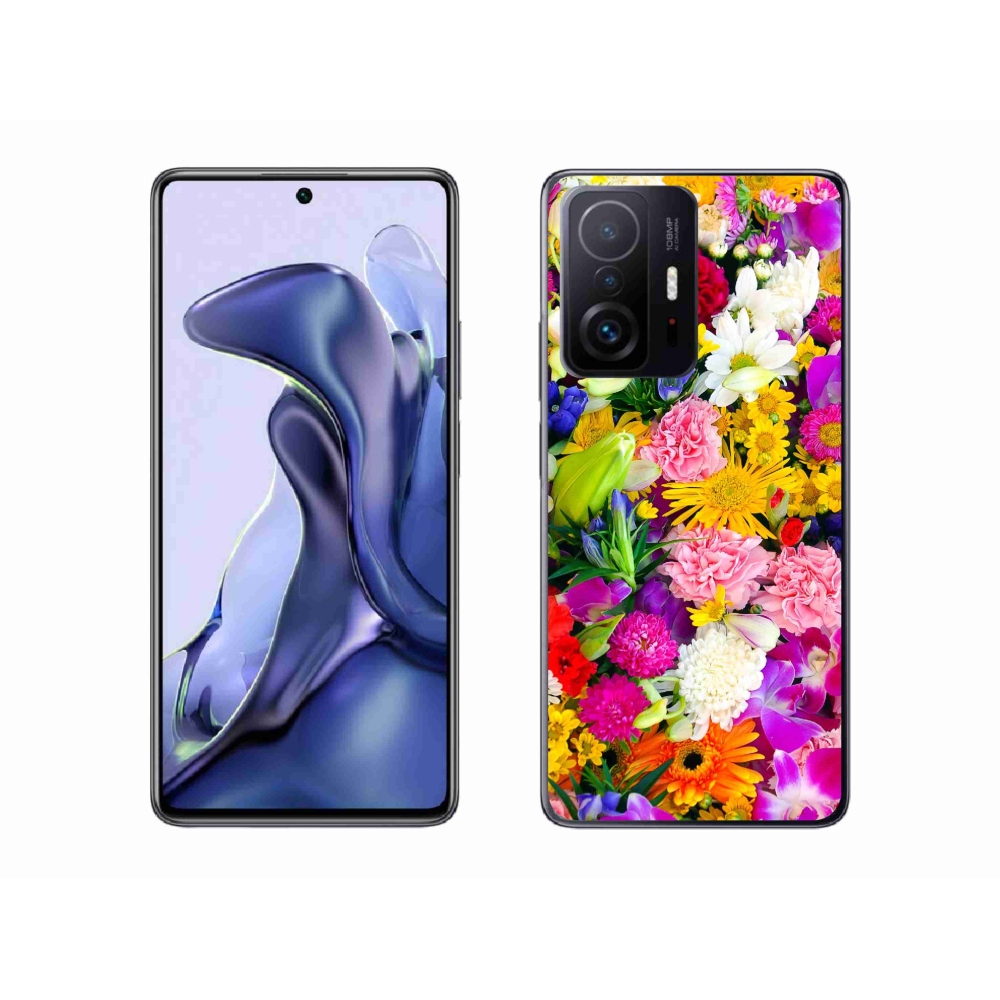 Gél borítás mmCase a Xiaomi 11T számára - virágok 12