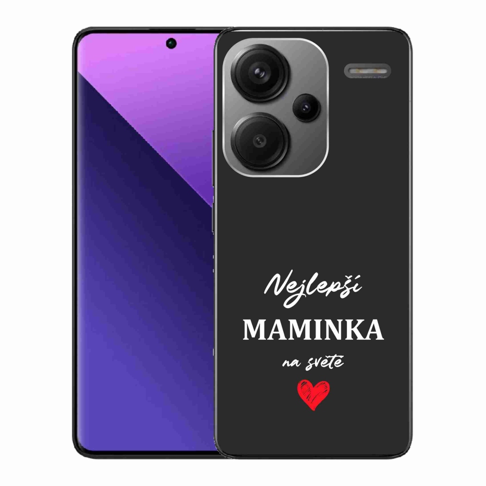 Gél borítás mmCase a Xiaomi Redmi Note 13 Pro+ 5G - legjobb anya 1 fekete háttérrel