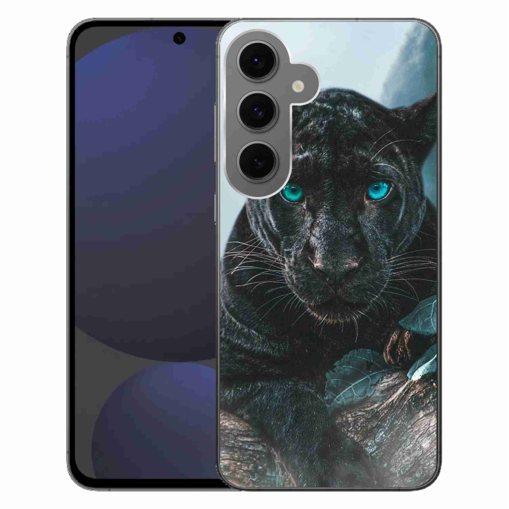 Zselés borítás mmCase Samsung Galaxy S24 FE készülékhez - fekete párduc