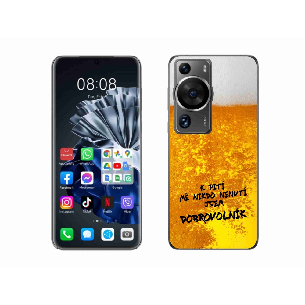 Gél borítás mmCase a Huawei P60 Pro számára - sör motívum 4