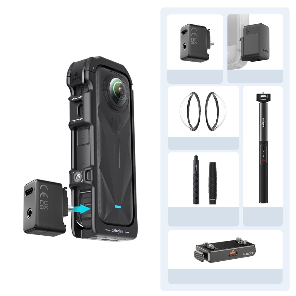 AMAGISN gyorskioldós védőkeret Insta360 X5-höz