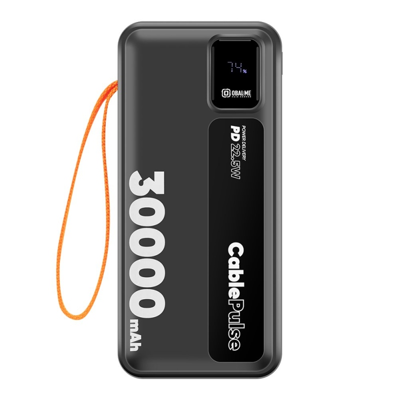 CSOMAGOLÁS: ME CablePulse Powerbank 30000mAh 22,5W Fekete
