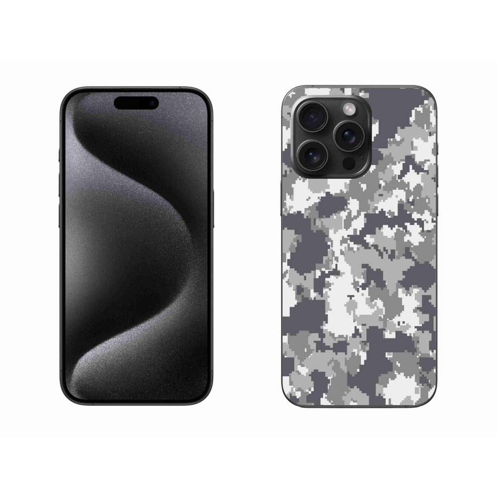 Zselés borítás mmCase iPhone 15 Pro Max készülékhez - terepszínű minta 2