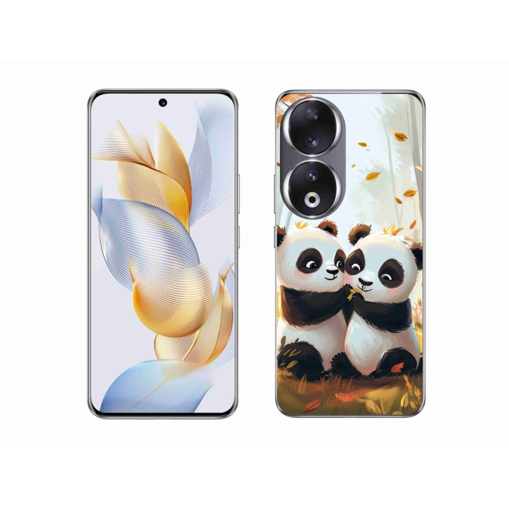 Zselés borítás mmCase a Honor 90 készülékhez - pandák