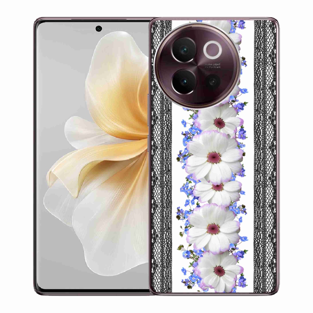 Gél borító mmCase a Vivo V40 Lite 5G készülékhez - virágok 8