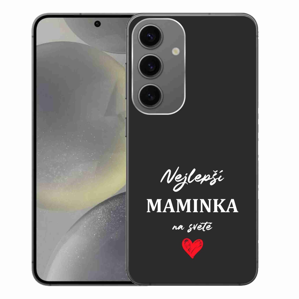 Gél borítás mmCase Samsung Galaxy S24+ - legjobb anya 1 fekete háttér