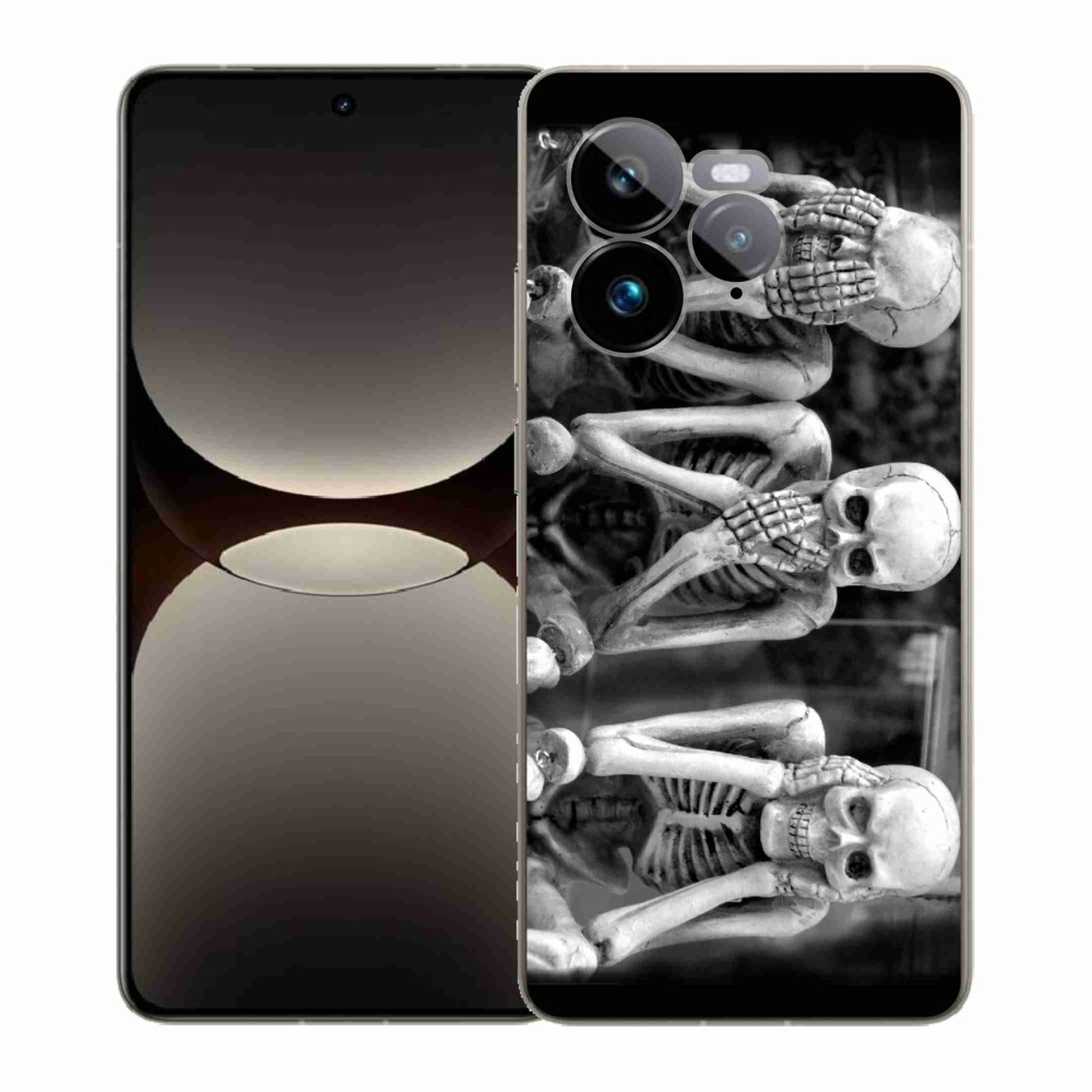 Gél borítás mmCase a Realme GT 7 Pro 5G-n - csontvázak